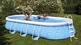 Friedola  12306 - Quick-Pool-Set Manhattan, 732 x 366 x 122 cm, blau