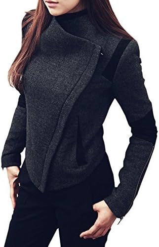 WellDressin Women's Winter Wool Short Coat Jacket