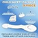 Ah Baby Child Safety Locks, Corner Cushions and Outlet Covers Kit (9 Piece) Stops Burns, Cuts and Other Injuries