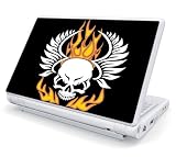 Flame Skull Decorative Skin Cover Decal Sticker for Asus Eee PC 904 / PC 1000 Netbook Laptop Notebook