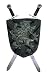 MEDIEVAL SHIELD AND SWORD PROP Accessories Renaissance Weapon Hanging Display VA562