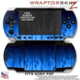 Sony PSP (original) Skin - Fire Blue WraptorSkinz Kit by TuneTattoozTM