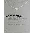 DOGEARED- Silver Pearls of Success Necklace with White Pearl