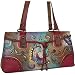 Anuschka Multi Pocket Satchel: Henna Butterfly Leather Handbags
