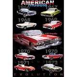 Chevy Cars (Evolution, American Muscle) Art Poster Print - 24x36