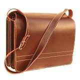 Jahn-Tasche – Lehrertasche / Umhängetasche Modell 675 Leder Braun – top Qualität