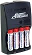 DigiPower DPS-3000+ 3-Hour AA/AAA Rechargeable Battery Kit with 4 AA 2700 mAh Batteries and Car Charger