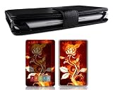 Bundle Monster Barnes & Noble Nook Genuine Leather Case Cover Jacket + Skin Art Decal Sticker + Screen Protector Ebook Accessories Combo - Fit 3G and Wifi Version