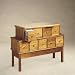 Leslie Dame Solid Oak Apothecary Style CD Cabinet (Various Finishes) CD-225