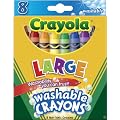Crayola Large Washable Crayons-8/Pkg