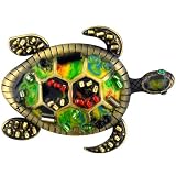 Colorful Ornament Decorated Sea Turtle Animal Pin Brooch