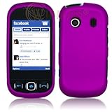 Samsung M350/Seek "PDA" Cell Phone Rubber Feel Purple Protective Case Facep ....