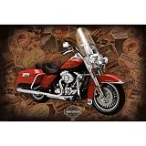 Harley Davidson (Road King) Art Poster Print - 36x24