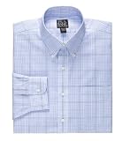 Traveler Buttondown Dress Plaid Shirt Big/Tall (NVY/LT BLU/MED BLU P, 17 1/2 37 TALL)