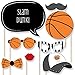 Big Dot of Happiness Nothin' but Net - Basketball Photo Booth Props Kit - 20 Count