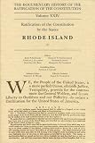 Documentary History of the Ratification of the Constitution, Volume XXIV: Ratification of the Constitution by the States: Rhode Island, No. 1