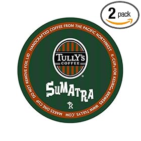 Tully's Coffee Sumatra Blend K-Cup, 24-Count Boxes (Pack of 2)