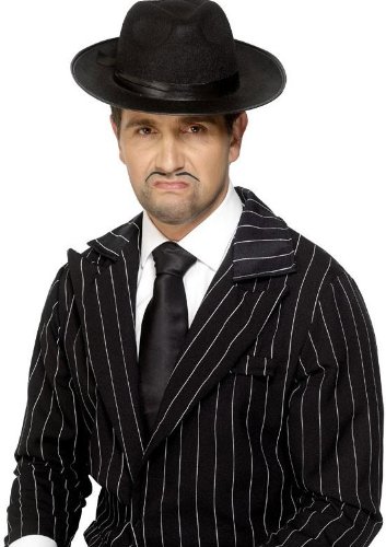 Smiffy s Full Length Gangster Tie  Black