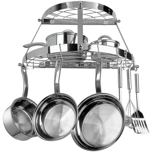 Detail image CW6004R TWO SHELF WALL-MOUNT POT RACK (STAINLESS STEEL)