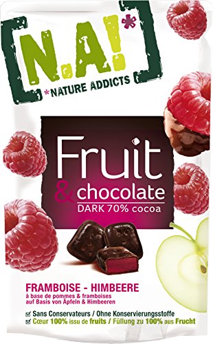 Nature Addicts Fruit und Chocolate Himbeere, 10er Pack (10 x 35 g)