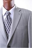 Men's Single Breasted 2 Button Gray Sport Coat with Center Vent