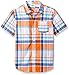 Crazy 8 Kid Boy Orange Plaid Woven Shirt