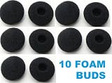 10 Foam Earbud Earpad Ear bud Replacement Sponge Covers for Ipod Iphone Itouch Headset