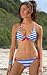 SUPER STYLISH BLUE AND WHITE STRIPE NAUTICAL BIKINI - THE BARBADOS