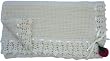 Handmade Baby Blanket in Natural Oatmeal (Hand-crocheted Border and Handmade ...