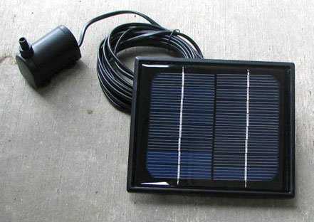 2 Watts Solar Submersible Pump Water Fountain Pond+ NOZZLES with Battery Pack