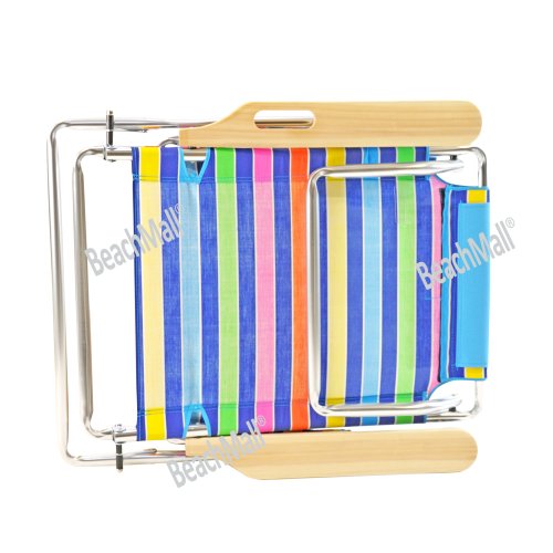 Canopy Beach Chair 5 position Platinum Lay Flat Beach Chair Extra