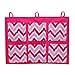 Bacati MixNMatch Zigzag Wall/Crib Storage Organizer, Pink