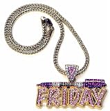 Pink Friday Nicki Minaj Necklace Gold and Pink Pendant Necklace