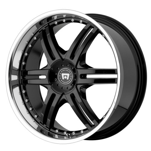 Motegi Racing Series MR056 Gloss Black Finish With Machined Lip - 17 X 7.5 Inch Wheel