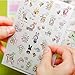 YSTD Lovely 12 Sheet Transparent Calendar Diary Book Sticker Scrapbook Decoration (Rabbit)