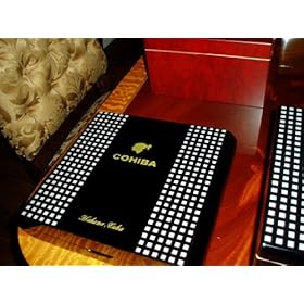  GORGEOUS PIANO FINISH 12 CIGAR COHIBA DESK TOP HUMIDOR W/ HYGROMETER/HUMIDIFICATION