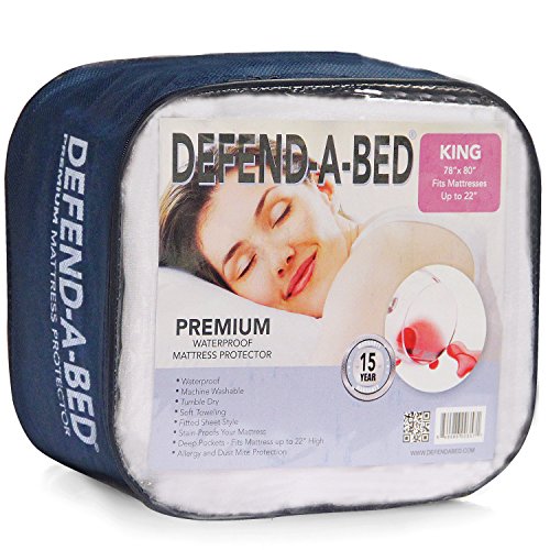 Cheapest Prices! Classic Brands Defend-A-Bed Premium Hypoallergenic Waterproof Mattress Pad, Vinyl F...