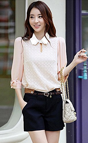 ブラウス ７分袖 レース チュニック シャツ シャツブラウス エレガント 上品 ワンピース セクシー フレア 大きいサイズ 花柄 レース エレガンス 美脚  デート パーティ 冬物 秋物 可愛いスカーフ付き R128