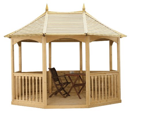 Pavillon Brompton avec toit en boiserie (Large)