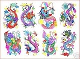 Handmade Chinese Paper Cuts -- Dragon (Small Set)