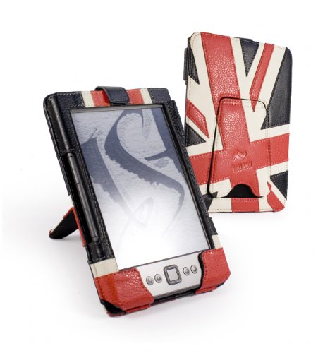 Tuff-Luv Sleek Jacket case cover & Stand with screen protector for Kindle 4 / Kobo Touch - Union Jack