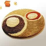 Naomi - [Marbles] Round Rugs (35.4 by 35.4 inches)