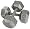 USA Sports Hex Style Solid One Piece Construction Gray Baked Polyester Finish Dumbbell (20-Pound)