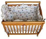 6 Piece Zoo Animals Mini Crib Bedding Set