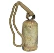 Traditional Camel Caravan Bell with Jute Rope Hanger, 18" long