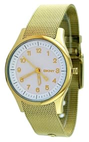 DKNY #NY4835 Women's Gold Tone Mesh Band Analog Watch