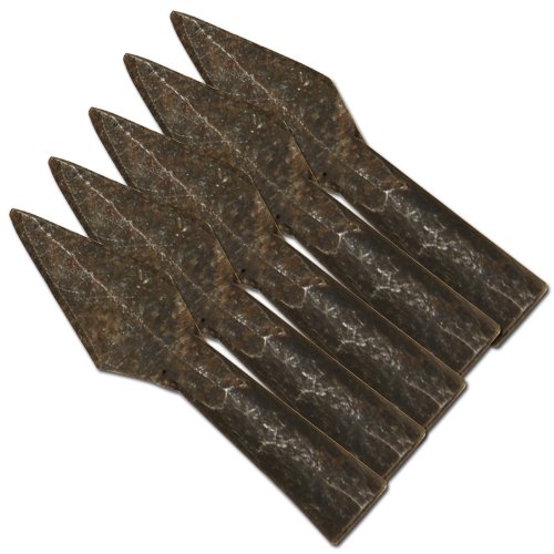 Medieval Ancient Viking Ravensgard Iron Bodkin Point Arrowheads Spear Point Tip