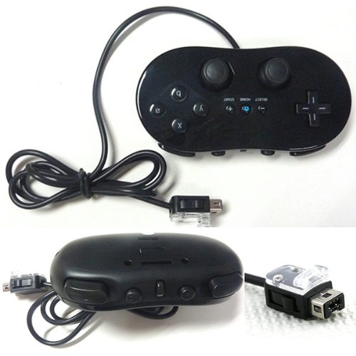 Best Black Wii Classic Controller for Nintendo Wii / Wii U Video Game System