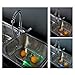 Modern Single Handle Centerset Pull Out LED Kitchen Faucet for Vanity Sink, Chrome