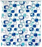 Wenko Shower Curtain 180x200 Geometrix, Textile